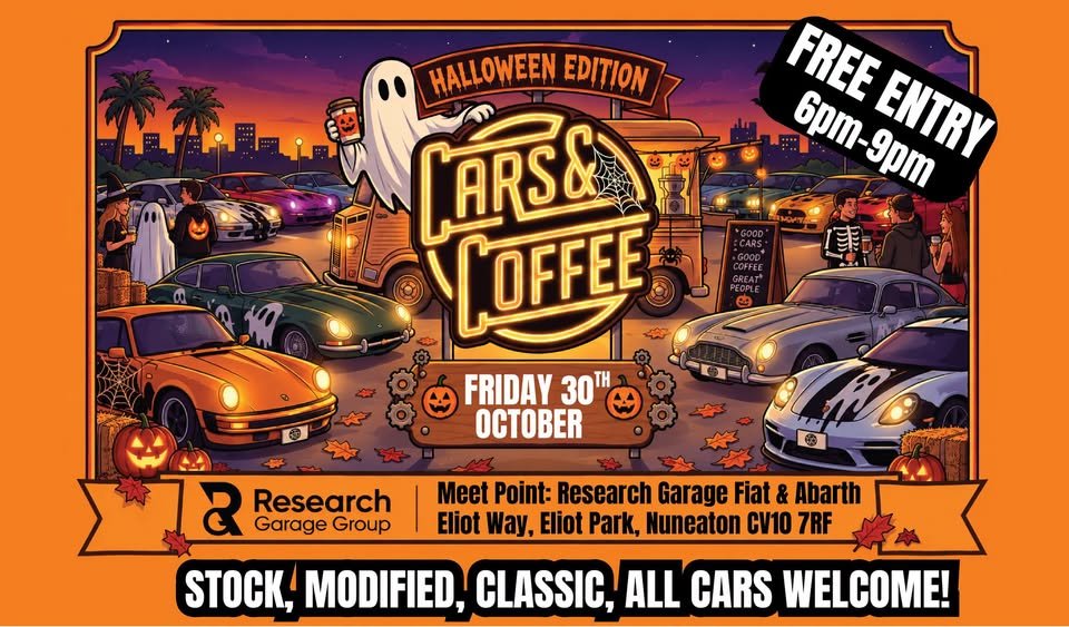 RESEARCH GARAGE GROUP'S CARS & COFFEE HALLOWEEN EDITION