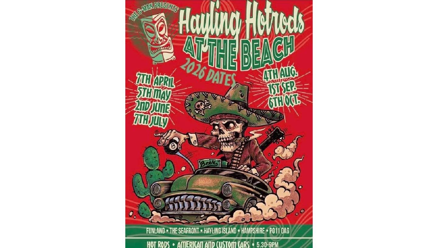 HAYLING HOTRODS AT THE BEACH
