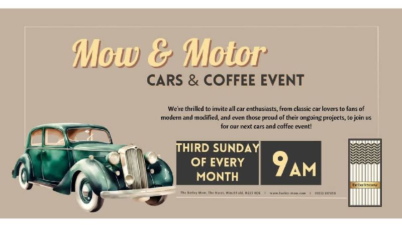 MOW & MOTOR CARS AND COFFEE EVENT