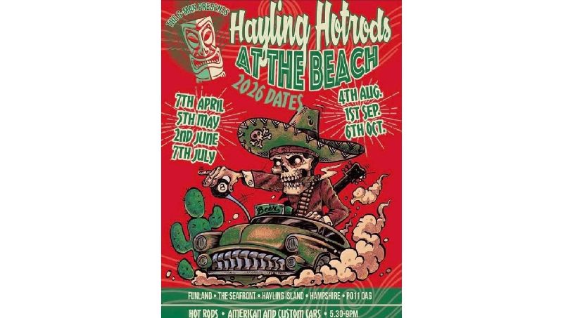 HAYLING HOTRODS AT THE BEACH